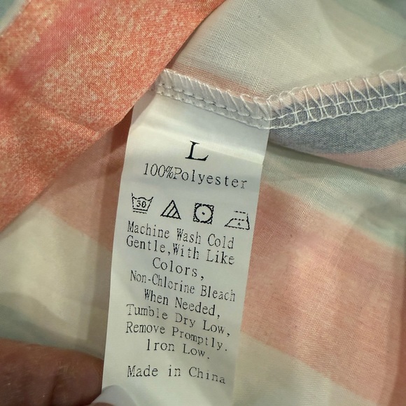 Striped Multicolor Button-Up Women's Top - Picture 11 of 11